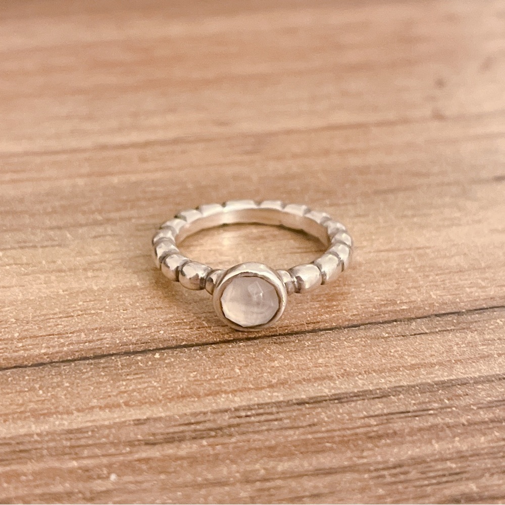 Authentic Pandora prehnite Sweet dreams ring Retired
